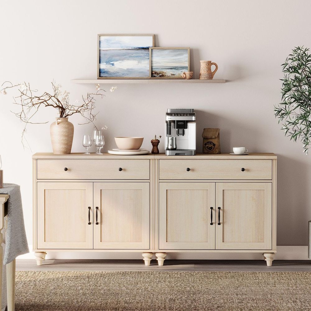 Coffee&Tea House Menu - Buffet Cabinet with 4 Doors and