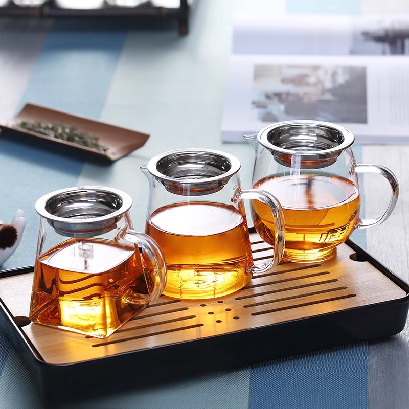 Coffee Tea In Chinese - Heat-Resistant Borosilicate Glass Tea Pitcher Set