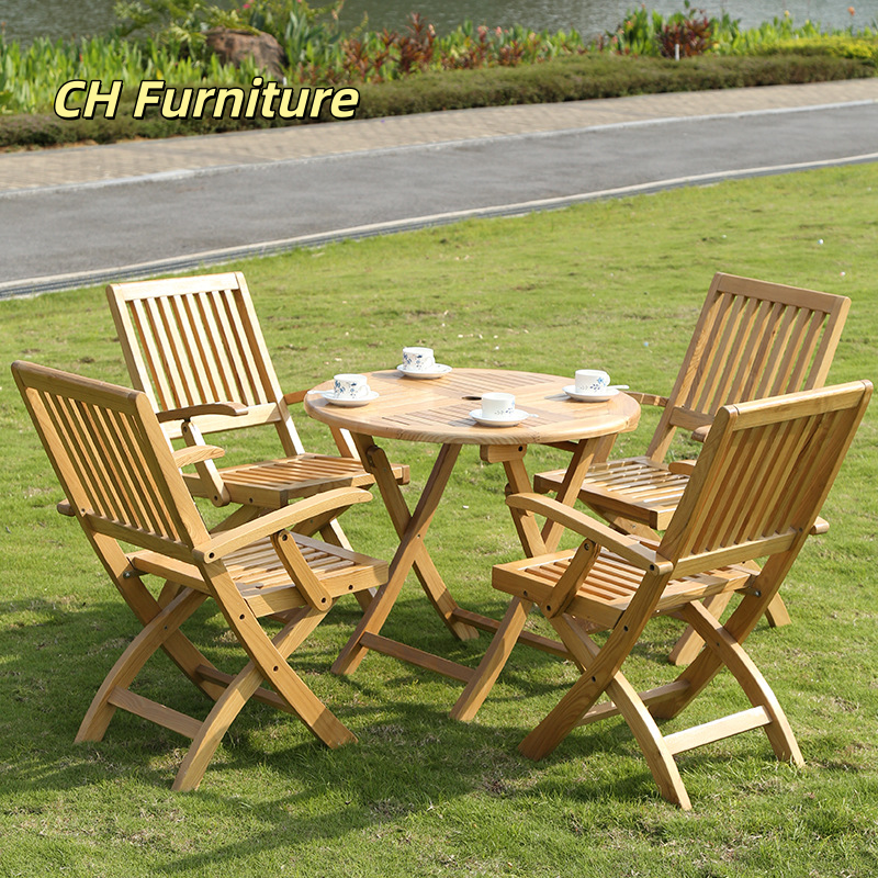 Coffee Tea Gardens - Outdoor Folding Tables And Chairs Solid