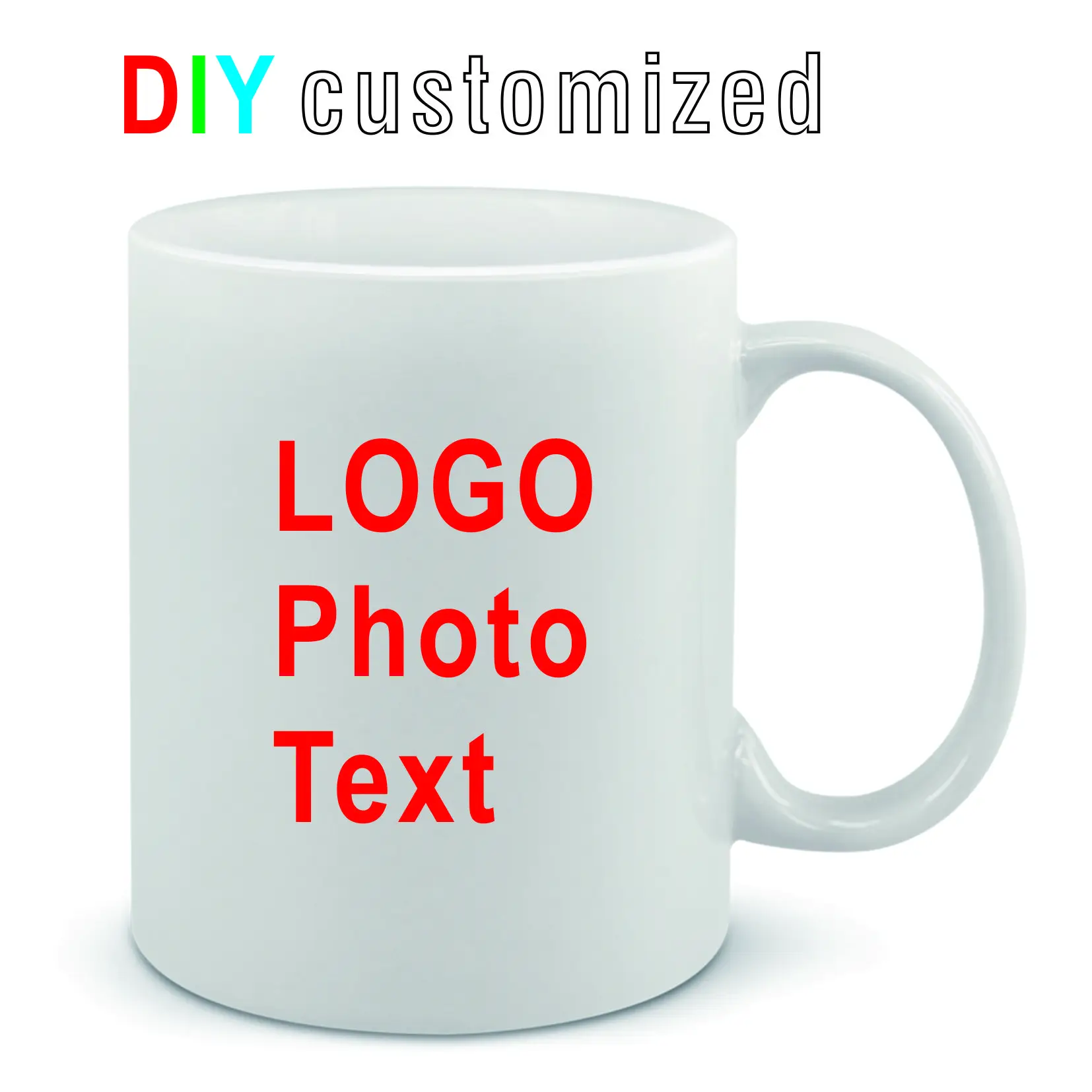 DIY Customized mugs 350ML 12oz - Coffee Tea Picture 评论和价格