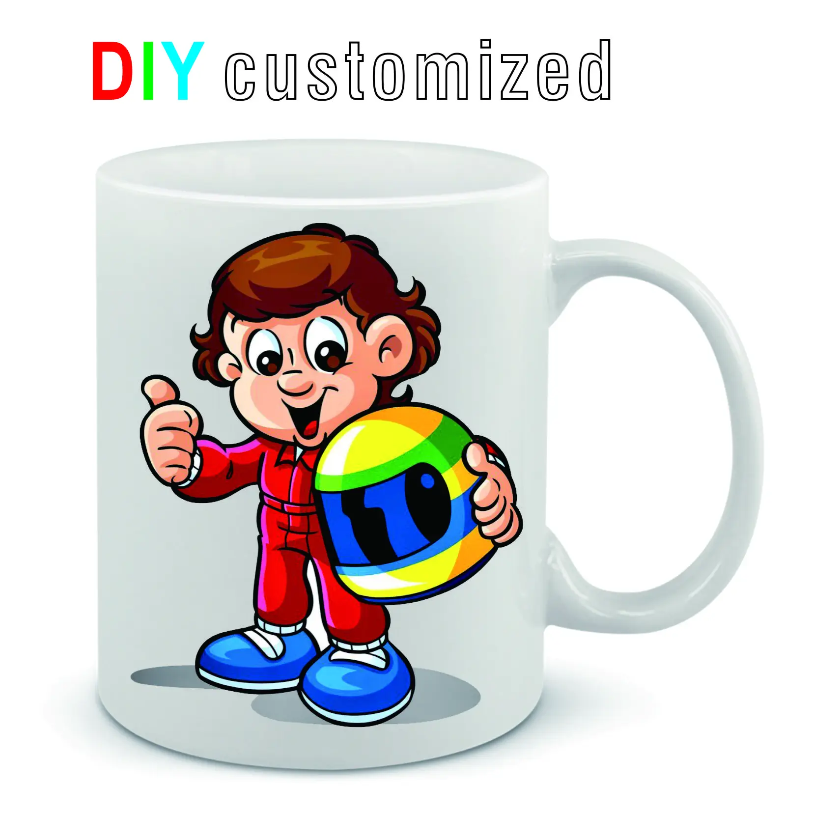 DIY Customized mugs 350ML 12oz - Coffee Tea Picture 评论和价格