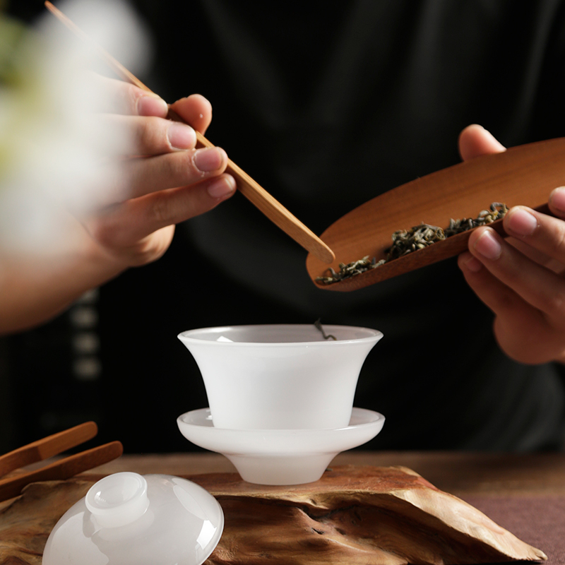 3pcs/set ceramic tea spoon lea - Coffee Tea In Chinese 评论和价格