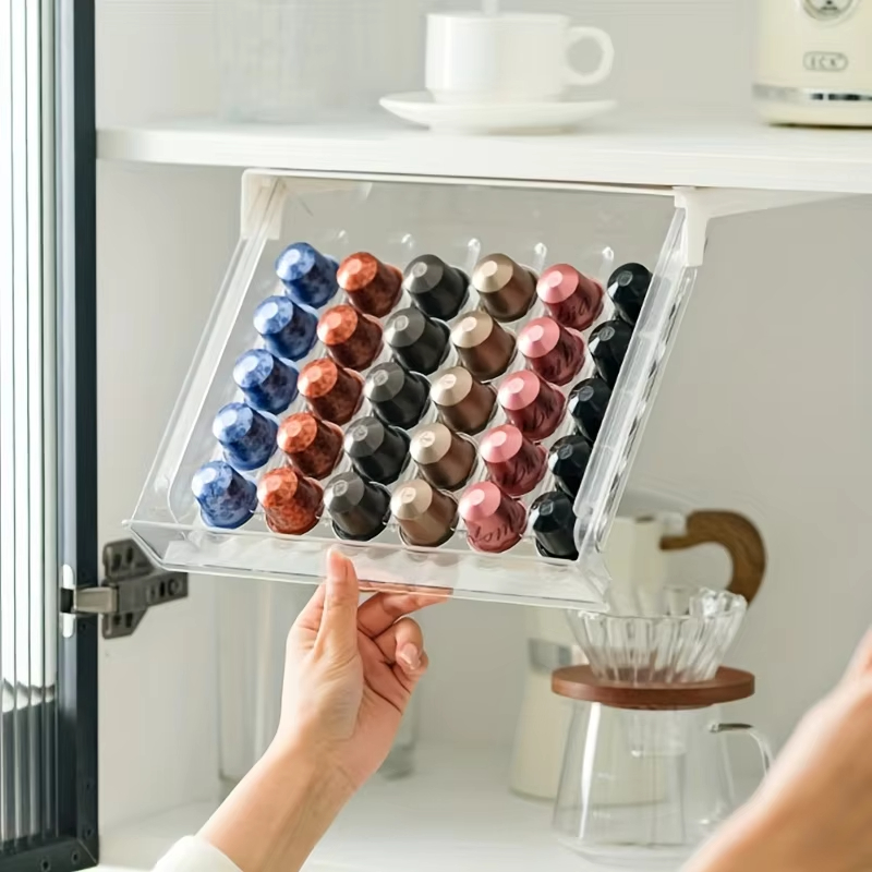 Space-Saving Coffee Capsule &  - Coffee Tea Drawer Organizer 评论和价格