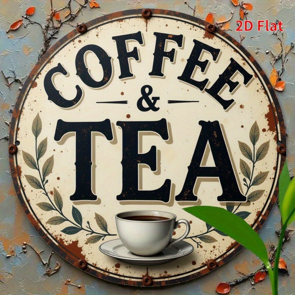 Vintage Metal Coffee Tea Sign  - Coffee Tea Gardens 评论和价格