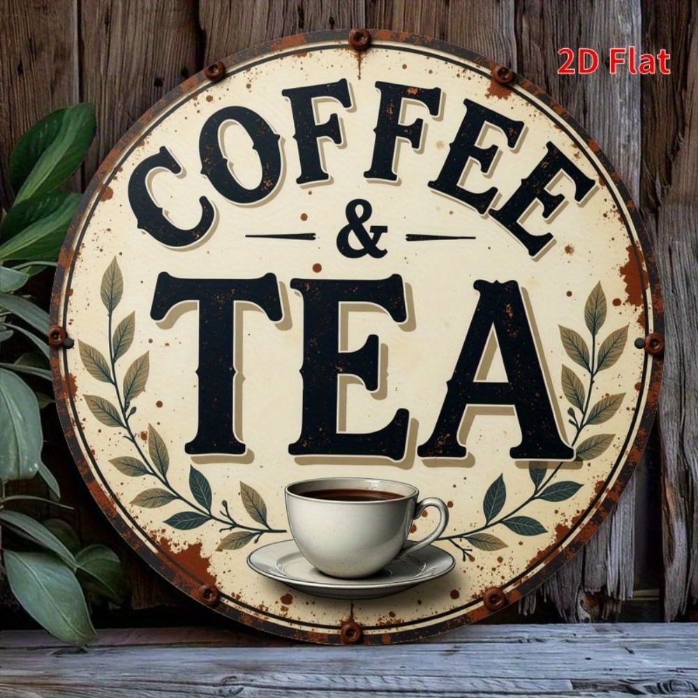 Vintage Metal Coffee Tea Sign  - Coffee Tea Gardens 评论和价格