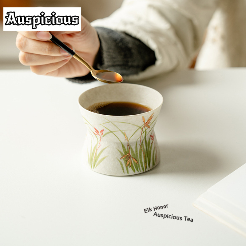 180ml Gold Drawing Hand-painte - Coffee Tea Drawing 评论和价格