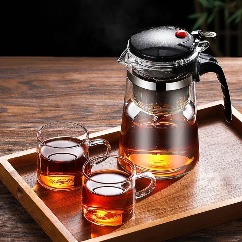 D2 Heat Resistant Glass Teapot - Coffee Tea Jar Set 评论和价格