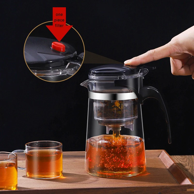 D2 Heat Resistant Glass Teapot - Coffee Tea Jar Set 评论和价格