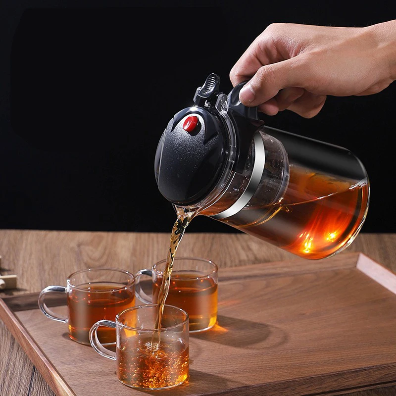 D2 Heat Resistant Glass Teapot - Coffee Tea Jar Set 评论和价格