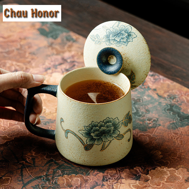 330ml Blue And White Flint Red - Coffee Tea Drawing 评论和价格
