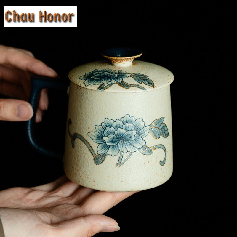 330ml Blue And White Flint Red - Coffee Tea Drawing 评论和价格