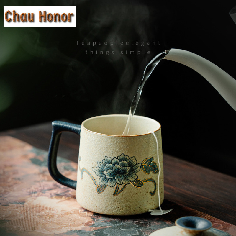330ml Blue And White Flint Red - Coffee Tea Drawing 评论和价格