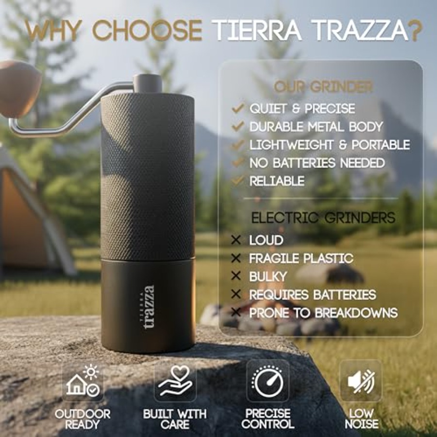 Manual Coffee Grinder, Conical - Coffee&Tea House Menu 评论和价格
