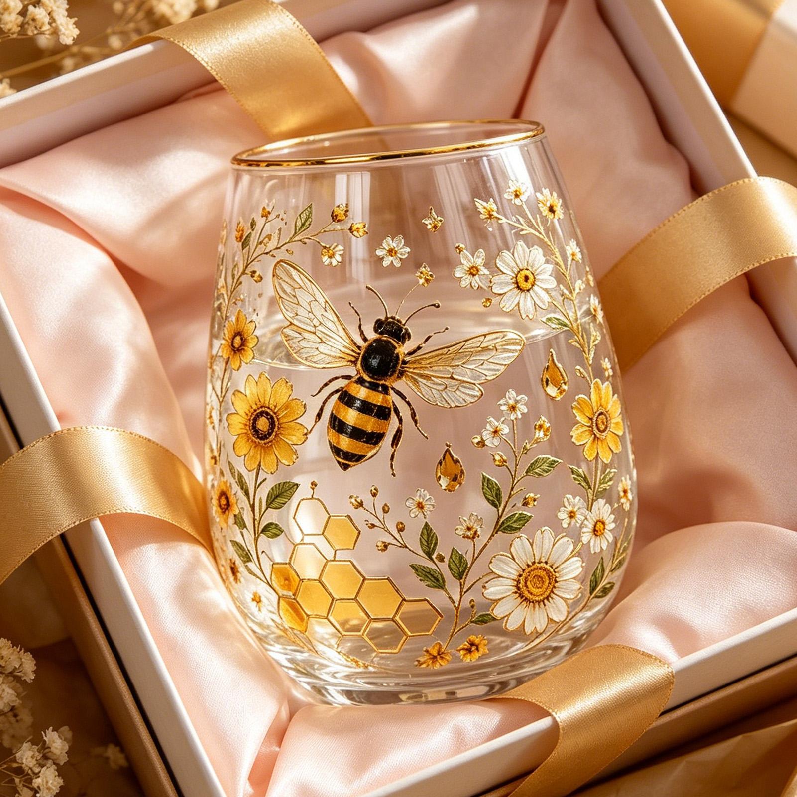 Glass Tea Cups 14oz Embossed B - Coffee Tea Gardens 评论和价格