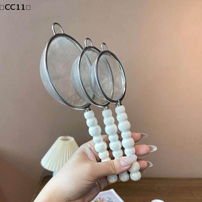 Tea Strainer With Pearl Cerami - Coffee Tea And Leaf 评论和价格