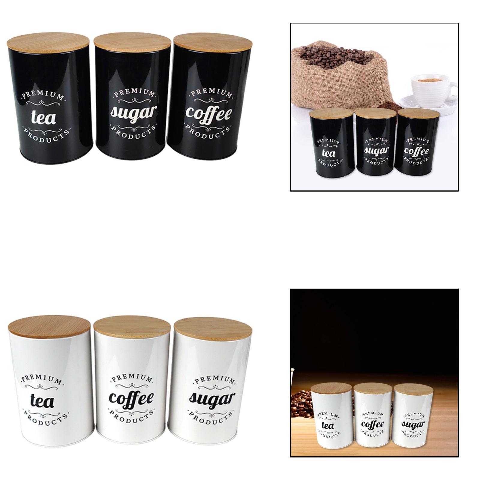 Tinplate Coffee Tea Sugar Stor - Coffee Tea Jar Set 评论和价格