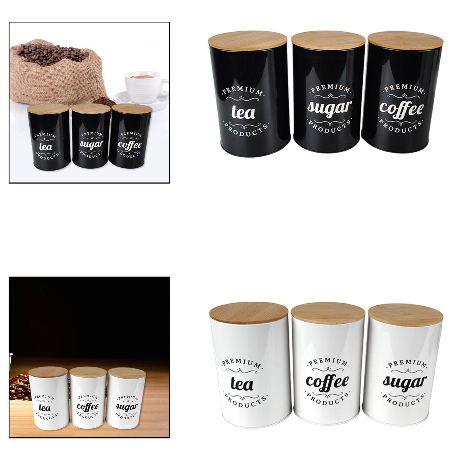 Tinplate Coffee Tea Sugar Stor - Coffee Tea Jar Set 评论和价格
