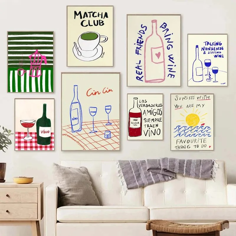 Colorful Drawings Abstract Art - Coffee Tea Drawing 评论和价格