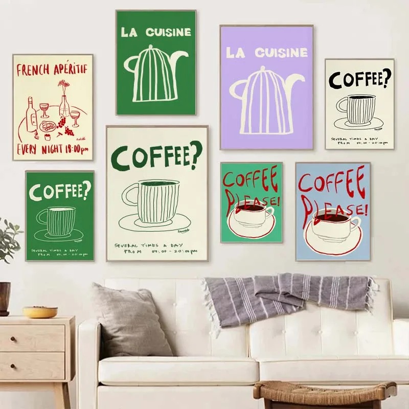 Colorful Drawings Abstract Art - Coffee Tea Drawing 评论和价格