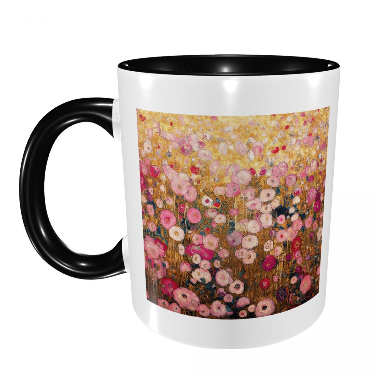 Gustav Klimt Pink Flower Garde - Coffee Tea Gardens 评论和价格