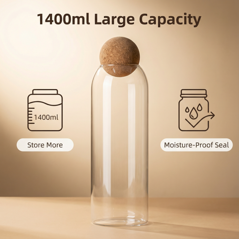 Four size Sealed Jar Glass Cor - Coffee Tea Drawer Organizer 评论和价格
