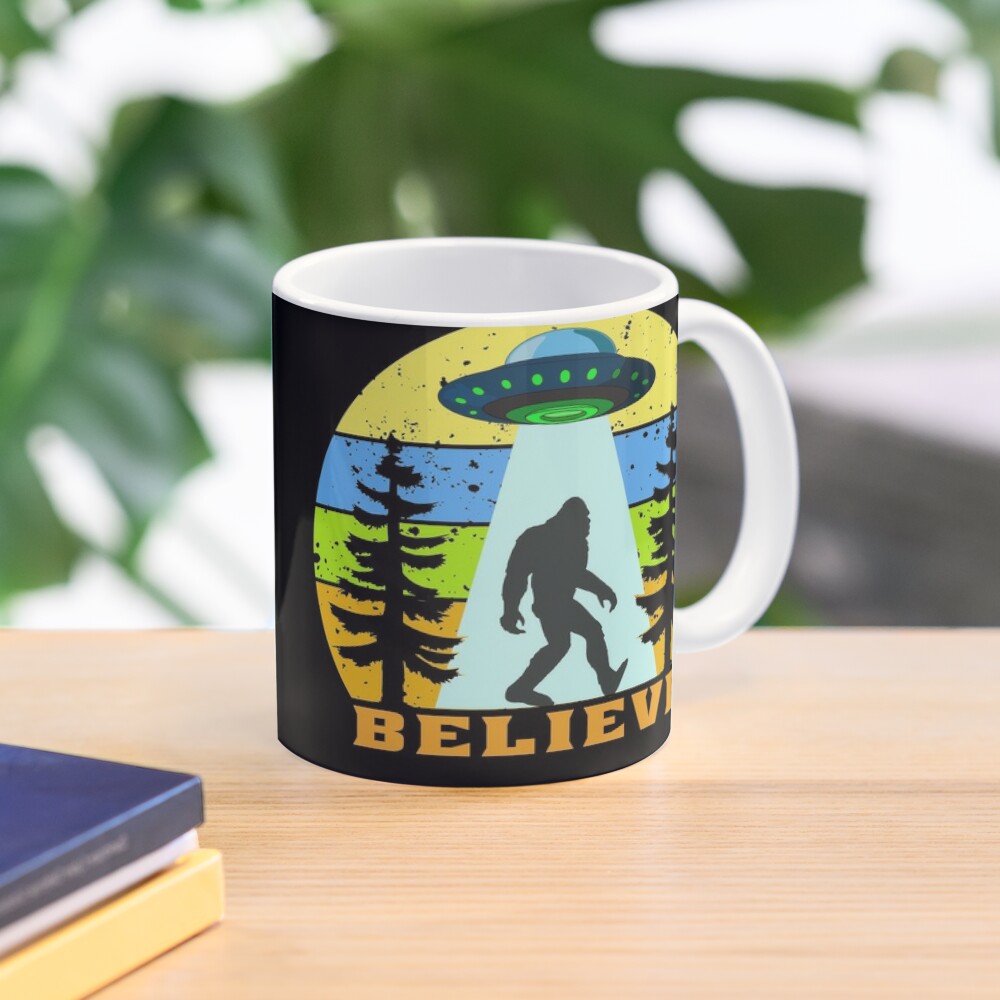 Bigfoot Ufo Alien Believe Clas - Coffee Tea Picture 评论和价格