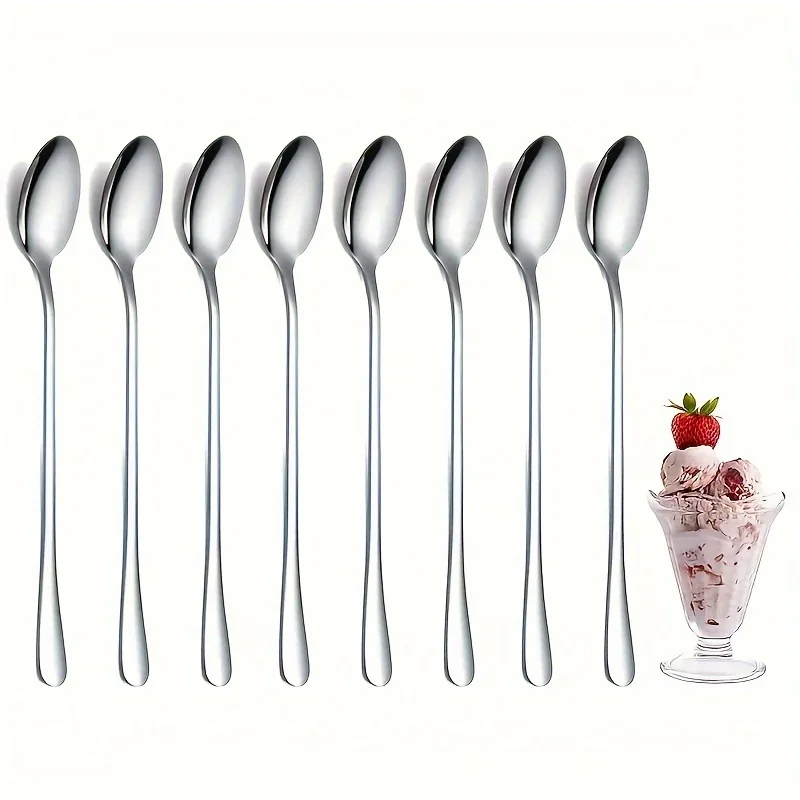 Stainless Steel 1/10pcs Long H - Tea Coffee Utensils 评论和价格