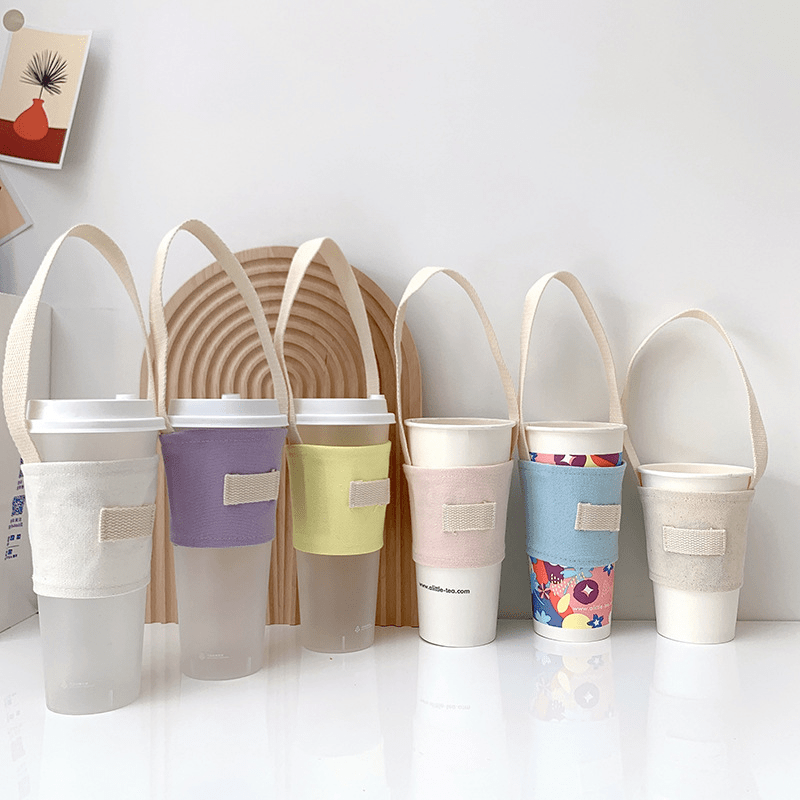 Milk Tea Cup Set Hand Carry Ca - Coffee Tea Jar Set 评论和价格