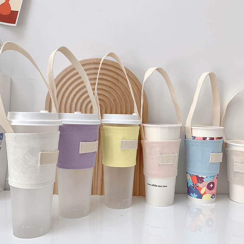 Milk Tea Cup Set Hand Carry Ca - Coffee Tea Jar Set 评论和价格