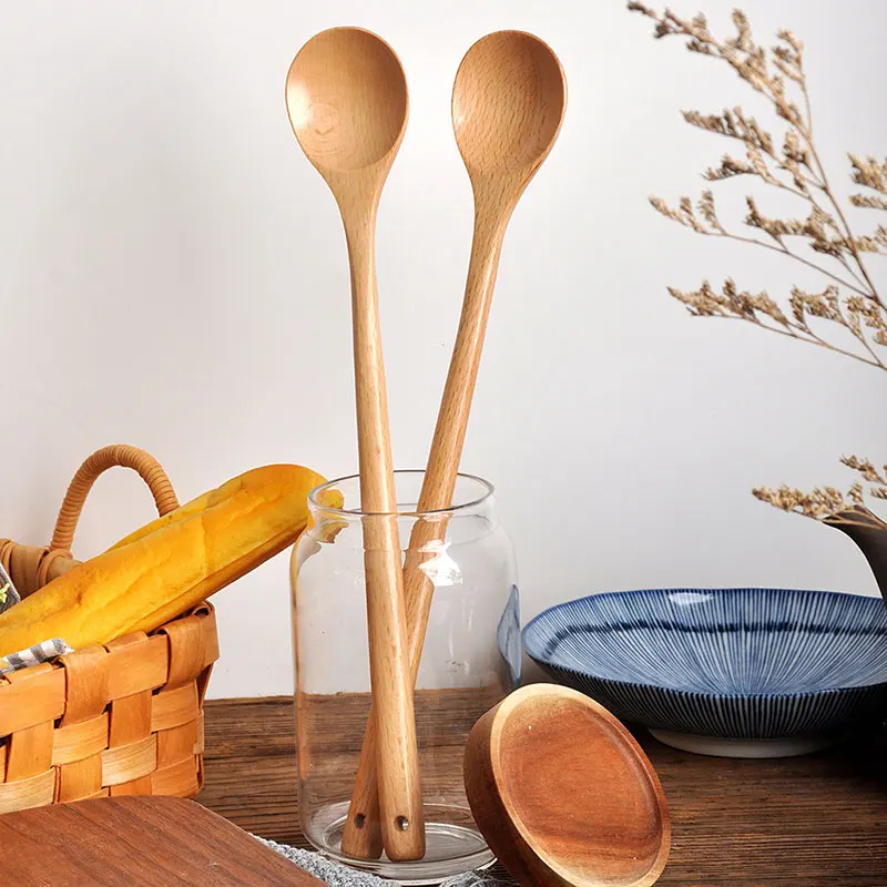 1pcs Wooden Spoon Tableware Ki - Tea Coffee Utensils 评论和价格
