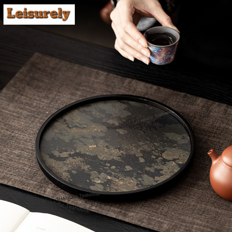 Rock Panel Tea Tray Dessert Ca - Coffee Tea In Chinese 评论和价格