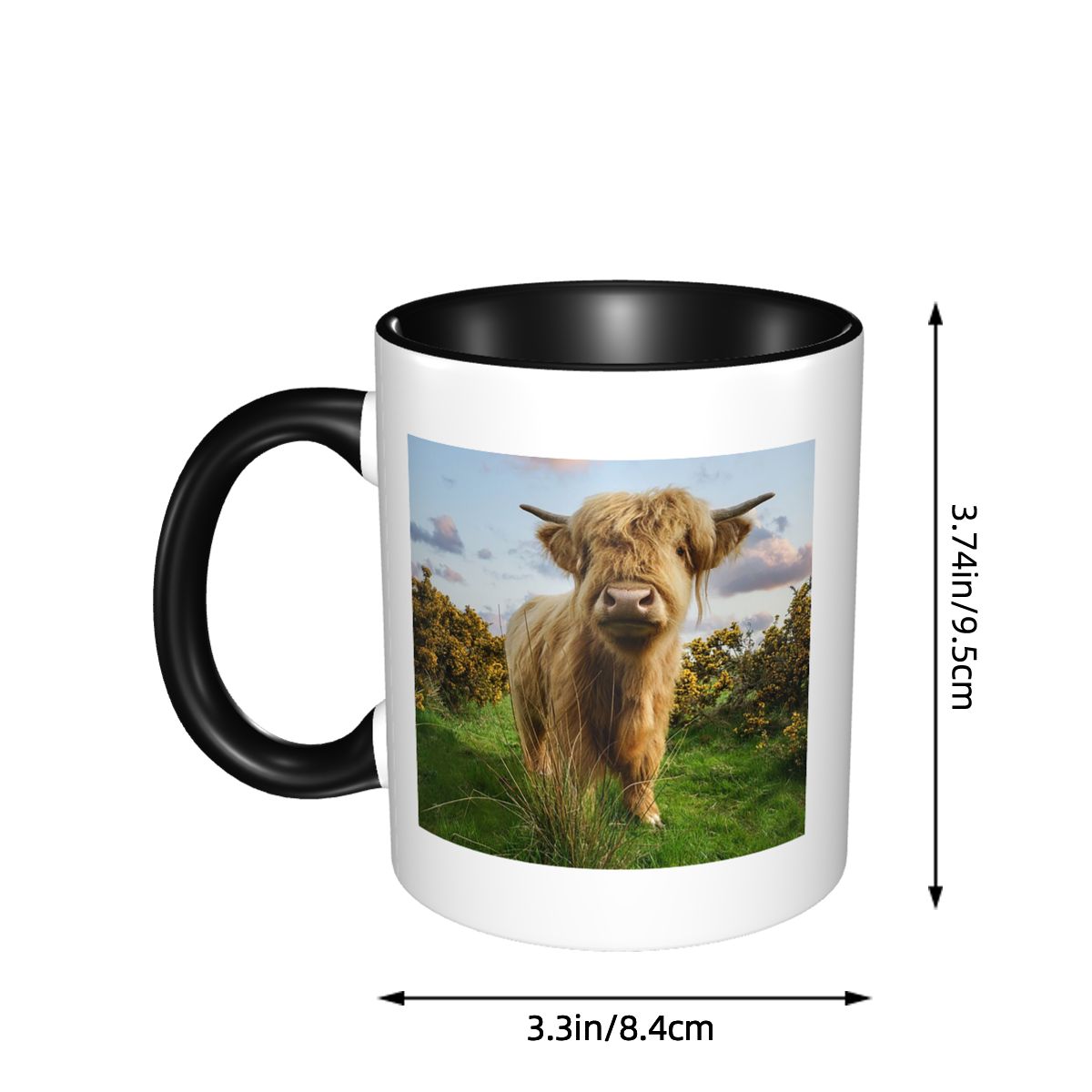 Young Highland Cow Mug Funny C - Young Tea Coffee 评论和价格
