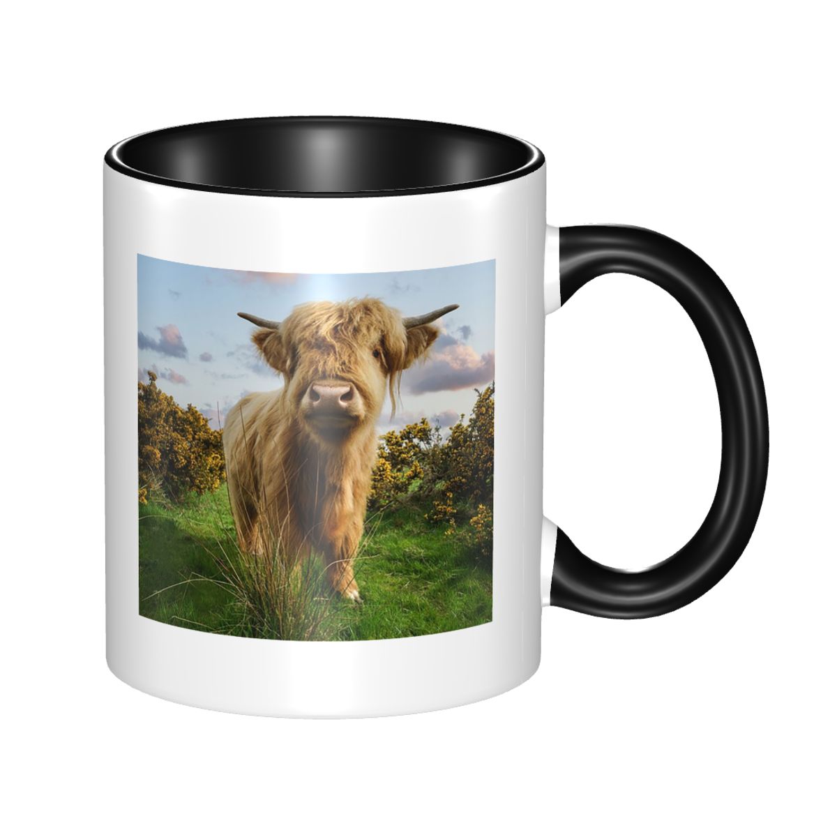 Young Highland Cow Mug Funny C - Young Tea Coffee 评论和价格