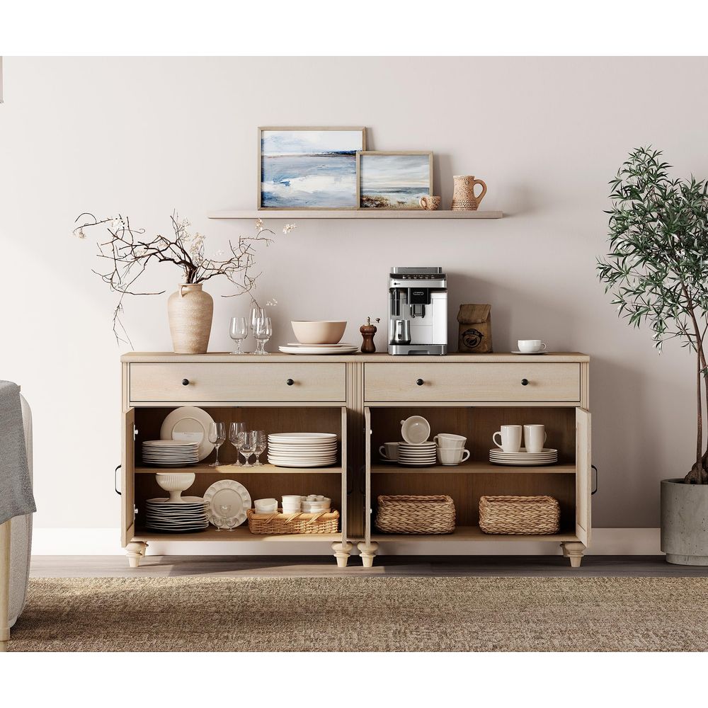 Buffet Cabinet with 4 Doors an - Coffee&Tea House Menu 评论和价格