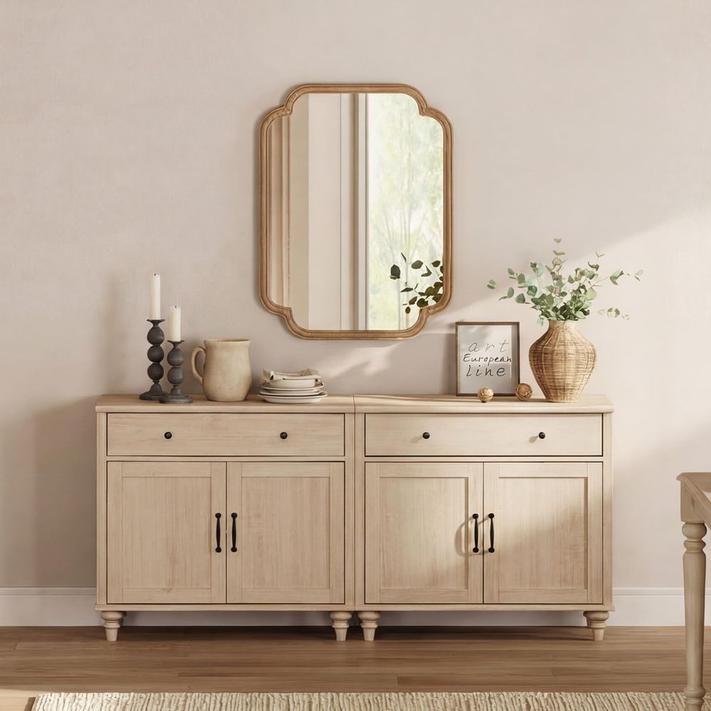 Buffet Cabinet with 4 Doors an - Coffee&Tea House Menu 评论和价格