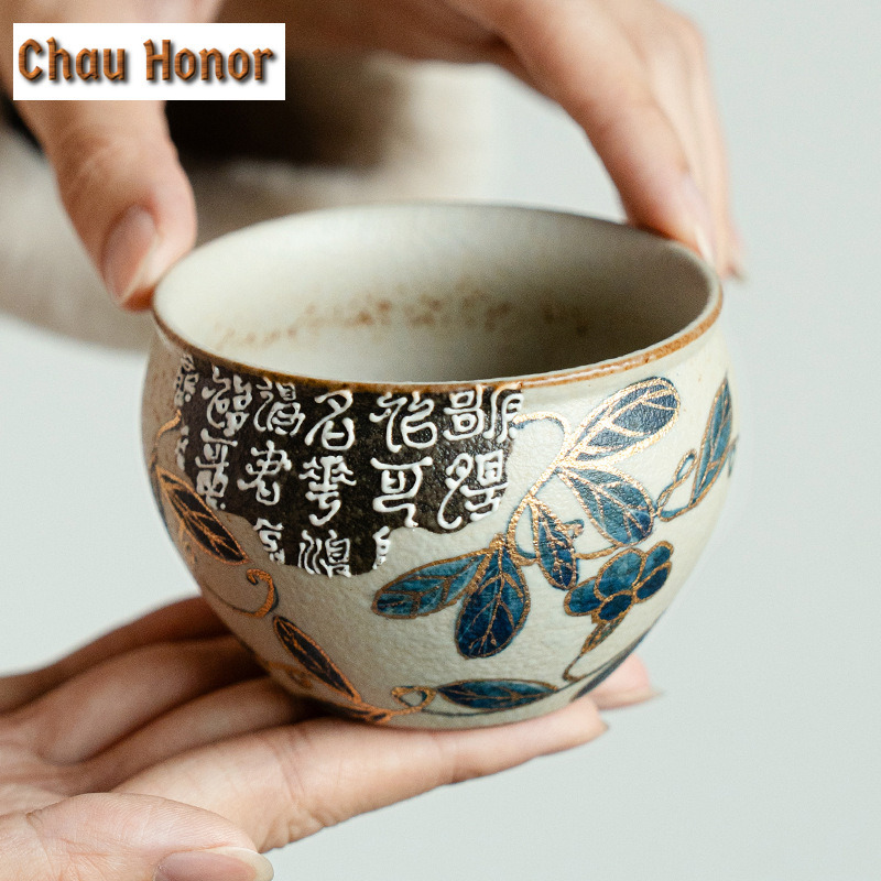 160ml Blue And White Flint Red - Coffee Tea Drawing 评论和价格