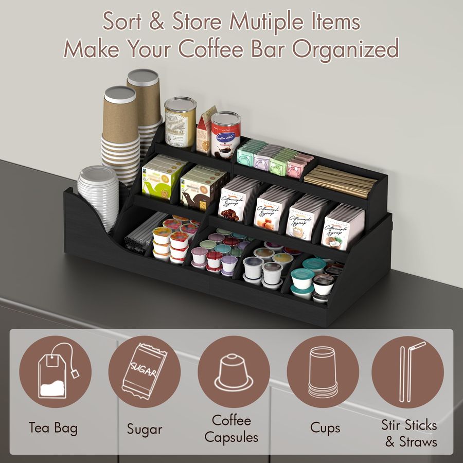 Exact Large Coffee Station Org - Coffee Tea Drawer Organizer 评论和价格