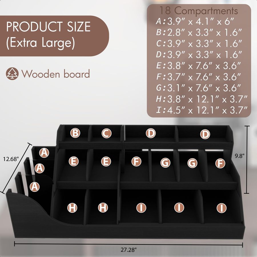 Exact Large Coffee Station Org - Coffee Tea Drawer Organizer 评论和价格