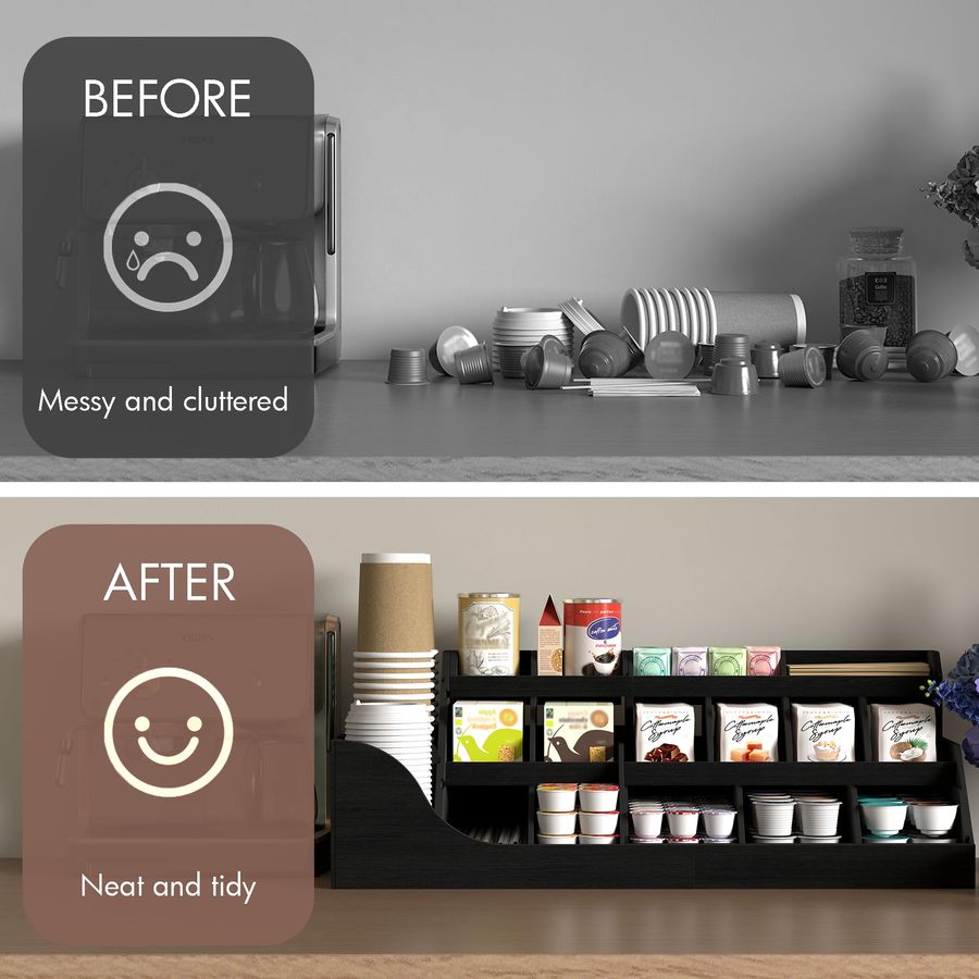 Exact Large Coffee Station Org - Coffee Tea Drawer Organizer 评论和价格