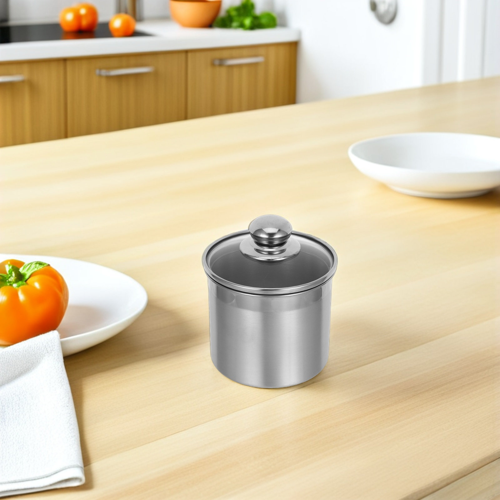 Stainless Steel Kitchen Canist - Coffee Tea Jar Set 评论和价格