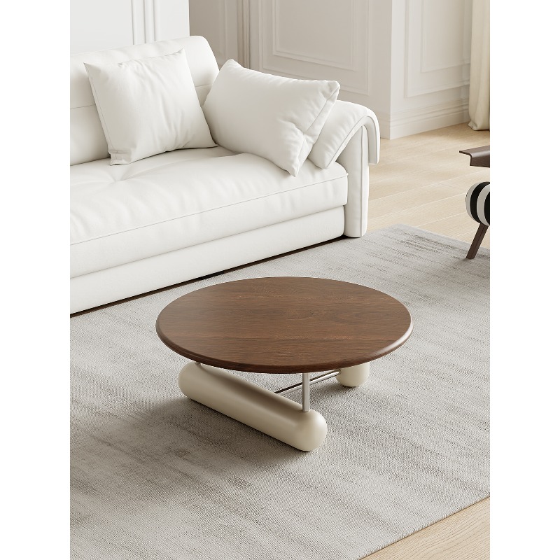 Round solid wood coffee table  - Young Tea Coffee 评论和价格