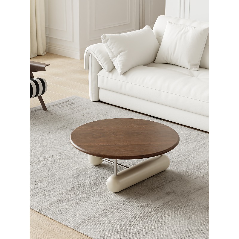 Round solid wood coffee table  - Young Tea Coffee 评论和价格