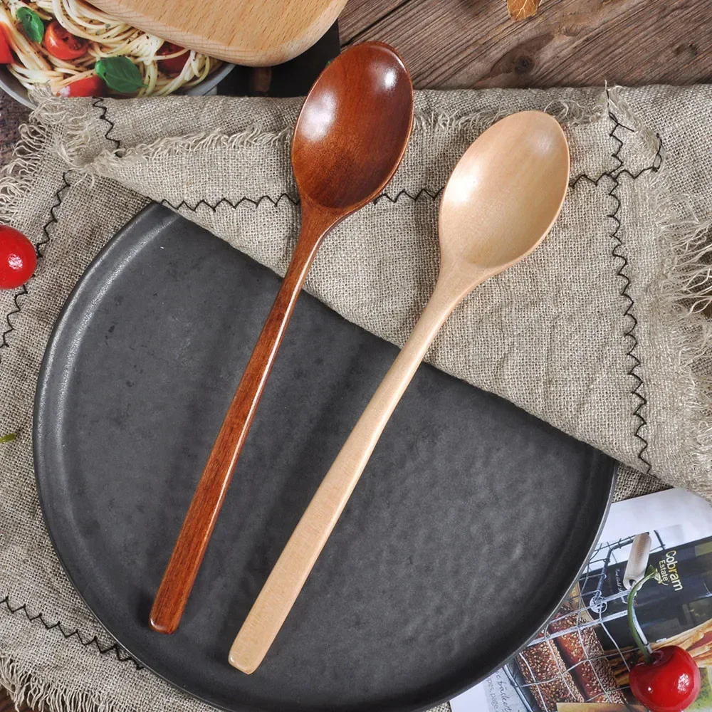 1/2pcs Wooden Spoon Kitchen Co - Tea Coffee Utensils 评论和价格