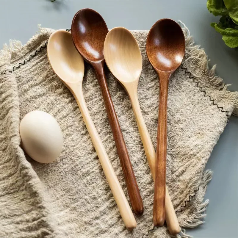 1/2pcs Wooden Spoon Kitchen Co - Tea Coffee Utensils 评论和价格