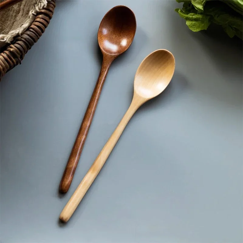 1/2pcs Wooden Spoon Kitchen Co - Tea Coffee Utensils 评论和价格