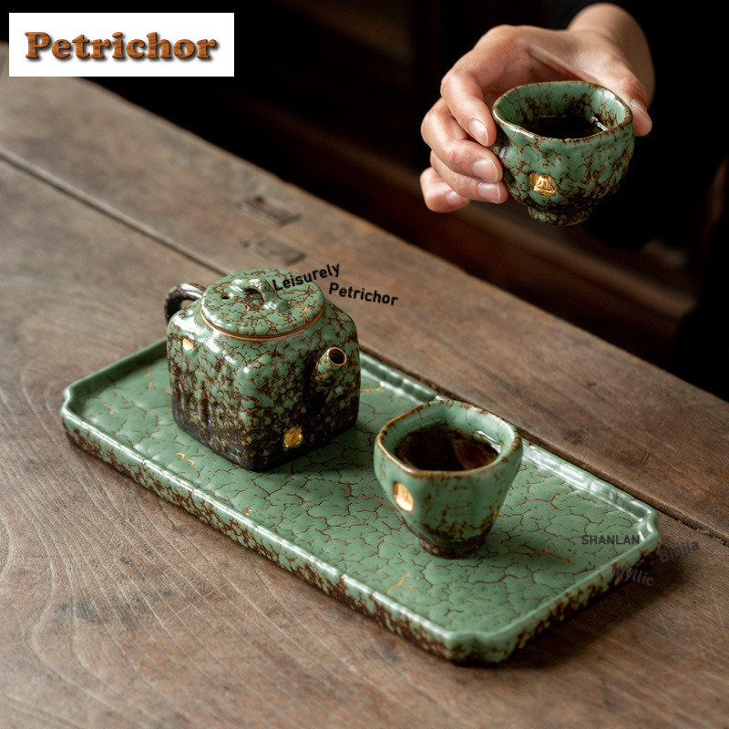 Gold Drawing Kiln Fambe Tea Tr - Coffee Tea Drawing 评论和价格