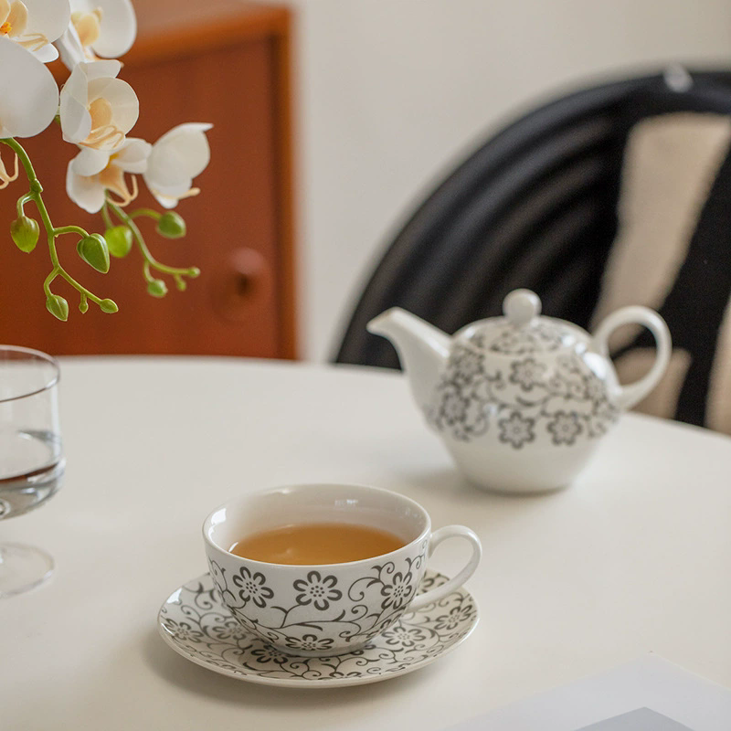 Flower Teapots,Coffee Pot,Moth - Coffee Tea Jar Set 评论和价格