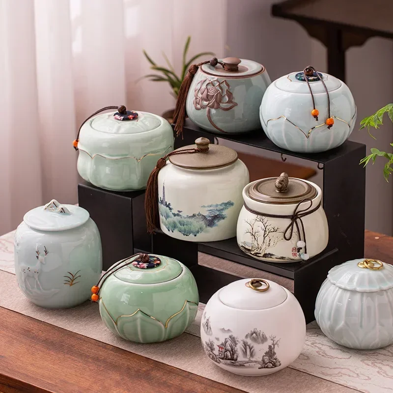 Canister for Loose Tea, Chines - Coffee Tea In Chinese 评论和价格