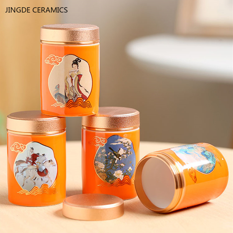 1pc Chinese Portable Travel Te - Coffee Tea Jar Set 评论和价格