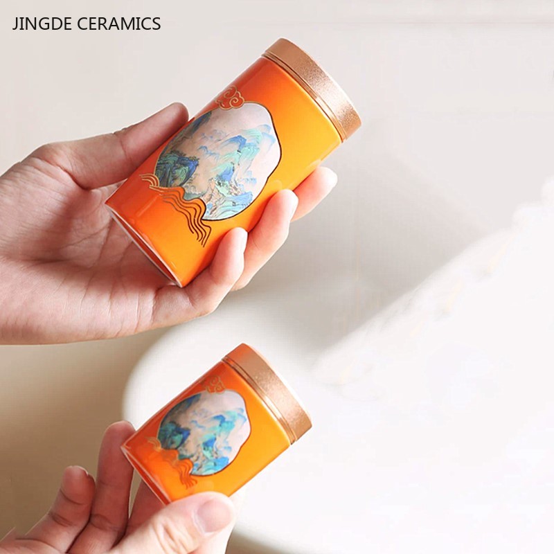 1pc Chinese Portable Travel Te - Coffee Tea Jar Set 评论和价格
